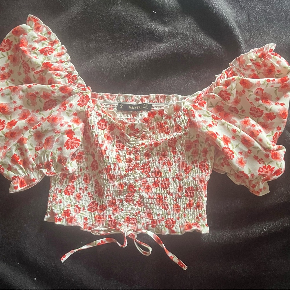 Floral Puff Sleeve Top
